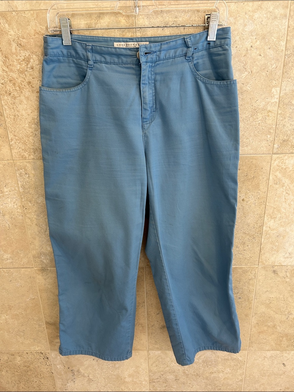 Geoffrey Beene Sky Blue Casual Pants